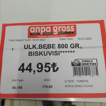 Anpa Gross Market Kalitesiz Eleman!