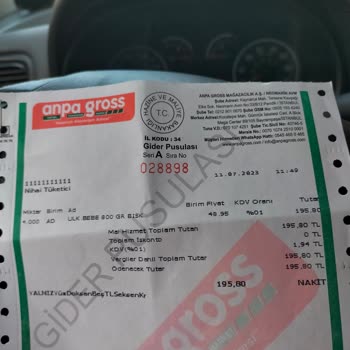 Anpa Gross Market Kalitesiz Eleman!