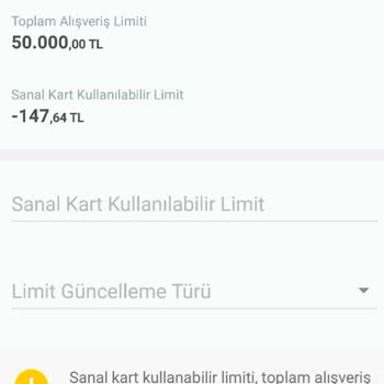 Kuveyt Türk Sanal Kart Limiti İşe Yaramıyor