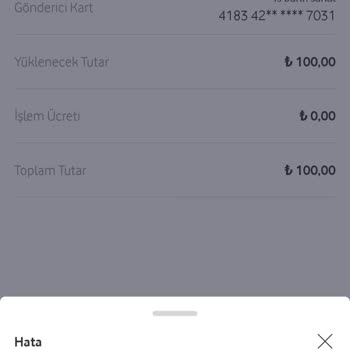 Vodafone Pay Bakiye Yükleme Muhatap Bulamıyorum