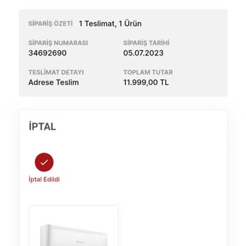 Media Markt KDV Artışından Dolayı Sipariş İptali
