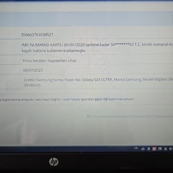 BTK Ya Yurdışı Kayıt Ettiğim Cihaz