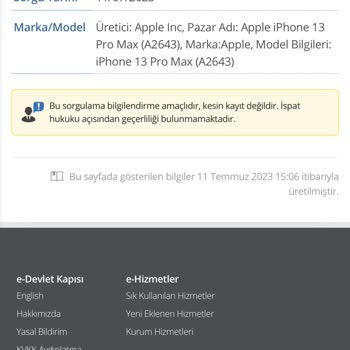 Çalıntı IMEI Apple Servis Yok