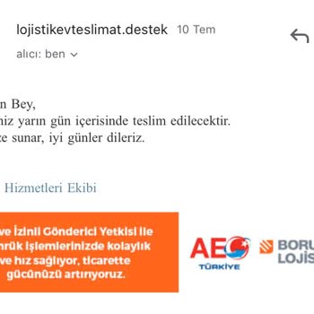 Borusan Lojistik Kargo Ürünümü Getirmiyor