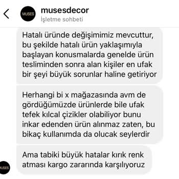 Muses Decor Satıcı İlgisizliği Ve Alışveriş Deneyimi