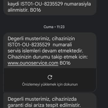 Hepsiburada ve Ouno Servisinin İki Kat Fiyat İle Onarım Teklifi