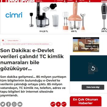 T. C. Cumhurbaşkanlığı 6698 Sayılı Kanun Ve Kimlik Teyidi Kuralları Değiştirilmeli