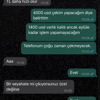 Hesabımdan Çekim Talebi Yaptım Ancak Dönüş Olmadı