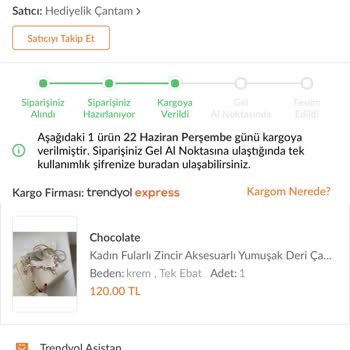 Trendyol Express Trendyol Expres Kargomu Getirmiyor