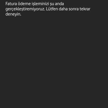 Vodafone Net Fatura Ödeyememe Sorunu