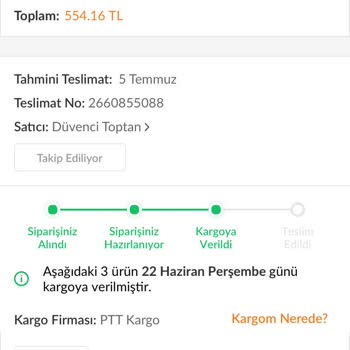 Düvenci Toptan Tam 20 Gün Oldu Sipariş Bana Ulaştırmadı Yalnız Kaldım