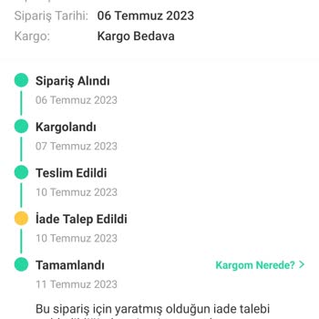 Dolap Uygulaması İade Sorunu