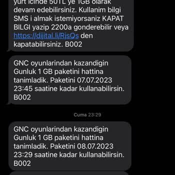 Turkcell İnternet Aşımı Problemi