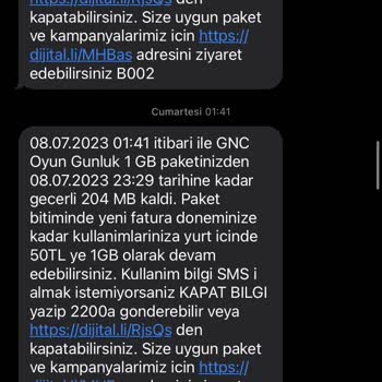 Turkcell İnternet Aşımı Problemi