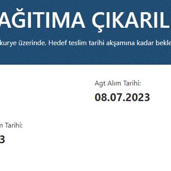AGT Kurye Firması Ürünü Acil Teslim Etmenizi Rica Ederim