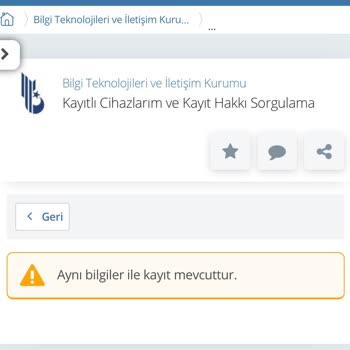 BTK (Bilgi Teknolojileri ve İletişim Kurumu) IMEI Kaydı Yapılan Telefona 2 Hat Kaydı- Arayan Numara Yok