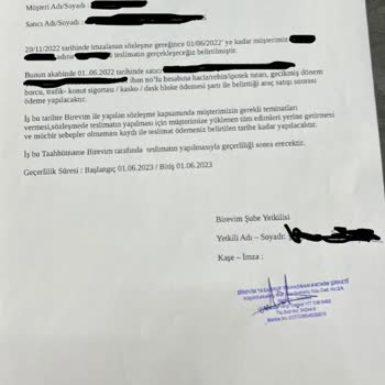 Birevim Teslimatımı Yapmıyor Oyalıyor