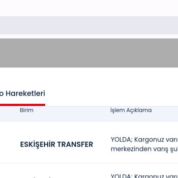 Kargom Eskişehir Aras Kargo Ana Dağıtımdan Çıkarılmıyor