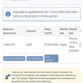 BTK (Bilgi Teknolojileri ve İletişim Kurumu) IMEI Hat Eşleştirme
