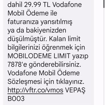 Vodafone Bilgi Dışı İşlem