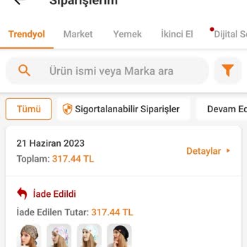 Trendyol'da Sipariş İadesi