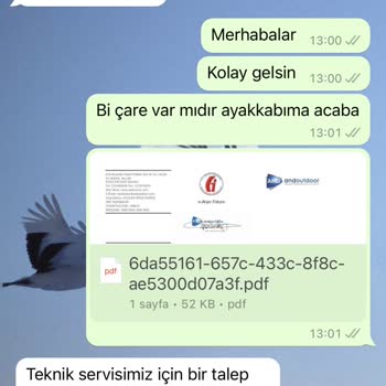 Andoutdoor.com Satıştan Sonra İlgi Alaka Çok Kötü