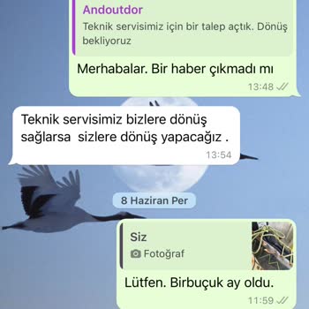 Andoutdoor.com Satıştan Sonra İlgi Alaka Çok Kötü