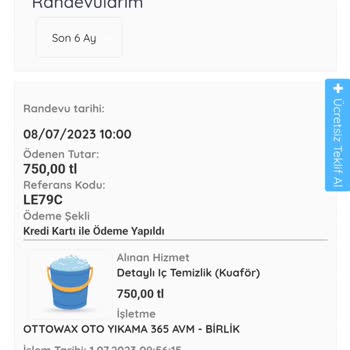 Arabamiyika.com Üzerinden Yapılan Araç Yıkama Hizmetinden Memnun Kalmadım