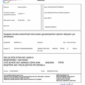 Mango Ürün İadesinin Gerçekleşmemesi