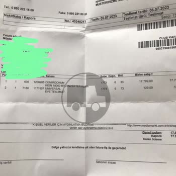 Media Markt Ürünüm Elime Ulaşmadı.