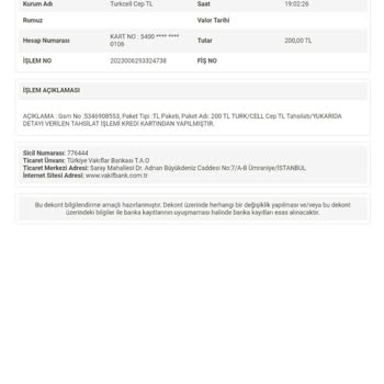 Turkcell 200 Liram Hattıma Aktarılmadı
