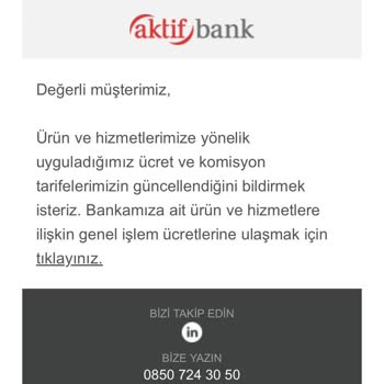 Aktif Bank Haberim Olmadan Adıma Hesap Açılmış