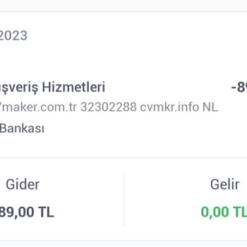 Cvmaker.com.tr İznim Olmadığı Halde Abonelik Parası Alıyorlar