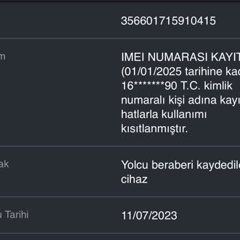 BTK IMEI Kaydına Rağmen Şebeke Sorunu
