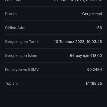 Midas Piyasa Emrinin Yanlış Uygulanması