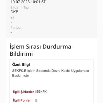 Midas Piyasa Emrinin Yanlış Uygulanması