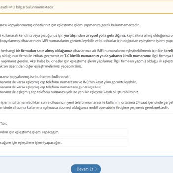 BTK, IMEI Kayıt Ve Servis Sorunu