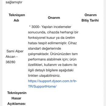 Dyson Servisinin İlgisizliği Kusurlu Süpürgeyi Geri Göndermesi