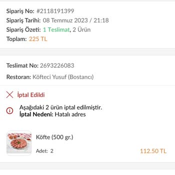 Trendyol Yemek Ve Köfteci Yusuf Elde Edilen Haksız Kazanç!