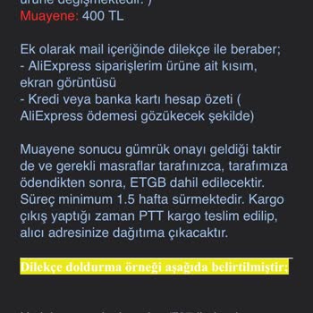 Sinotrans Makzume Lojistik Kargo Firmasının Satıcıyı Uyarmaması Nedeniyle Gümrükte Takılan Ürünüm