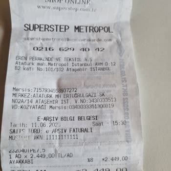 SuperStep Ürün İadesi Red