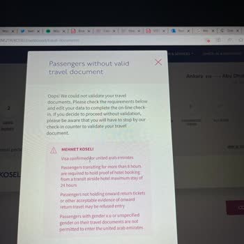 Wizz Air Check-in Hatası Alıyorum