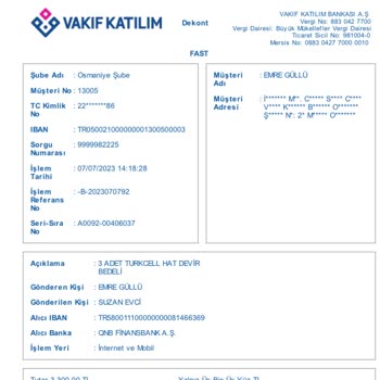 Turkcell Haksız Alınan Bedel