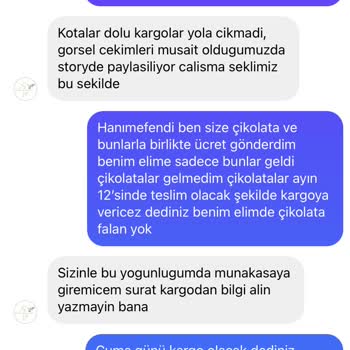 Sy Organizasyon Sipariş Teslim Etmeme/ Üslupsuz Konuşma