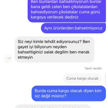 Sy Organizasyon Sipariş Teslim Etmeme/ Üslupsuz Konuşma