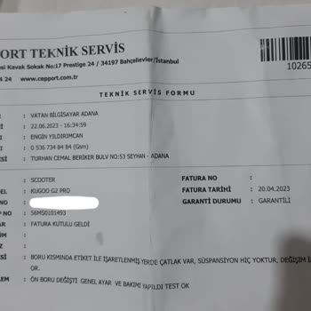 Cepport Sözde Yetkili Servis Ve Yenisiyle Değiştirilmeyen Yedek Parça Sorunu