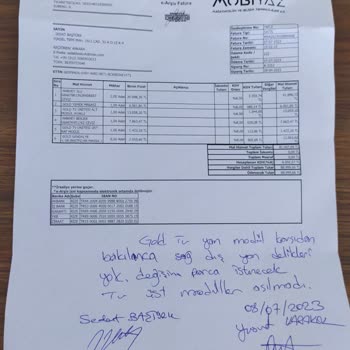 Doğtaş Firmasından Aldığım Ürünlerdeki Hatadan Mağdurum...