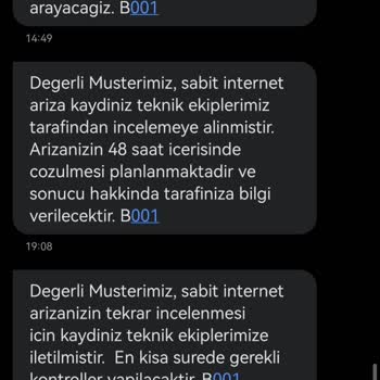 Türk Telekom İnternet Bağlantı Kopması / Sorunun Çözülememesi