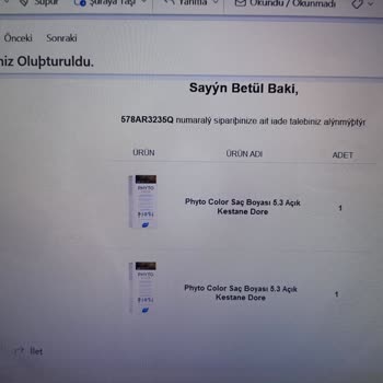 Phyto Ecza Gruptan Sipariş İadesi Şikayeti