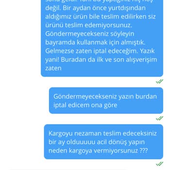 Sandalie Bir Buçuk Aydır Kargolanmayan Bahçe Takımı